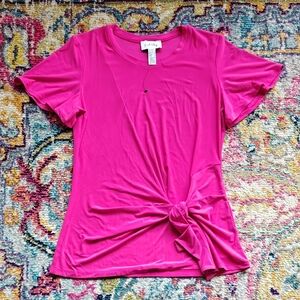 Joseph Ribkoff Tie Front T-shirt. Size 12